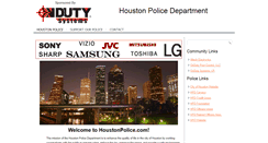 Desktop Screenshot of houstonpolice.com