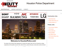 Tablet Screenshot of houstonpolice.com